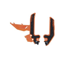 ЗАХИСТИ РАМИ ACERBIS X-GRIP KTM SX 85 '25-'26, GAS GAS MC 85 '25-'26 ПОМАРАНЧЕВИЙ / ЧОРНИЙ