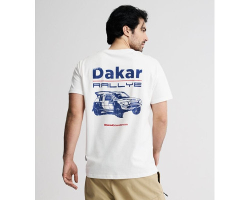 DIVERSE EXTREME TEAM - ФУТБОЛКА DKR CAR РАЛІ "ДАКАР" БІЛОГО КОЛІРУ, РОЗМІР XXL