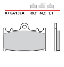 BREMBO 2026/05 KH158 SINTER LA ПЕРЕДНІ ГАЛЬМІВНІ КОЛОДКИ (ECE R90)