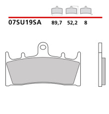 BREMBO 2026/05 KH188 SINTER SA ГАЛЬМІВНІ КОЛОДКИ ПЕРЕДНІ (ECE R90)