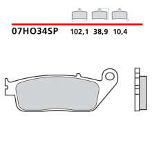 BREMBO 2026/05 KH196 SINTER SP ЗАДНІ ГАЛЬМІВНІ КОЛОДКИ (ECE R90)