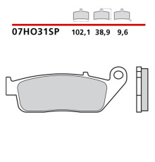 BREMBO 2026/05 KH196 SINTER SP ЗАДНІ ГАЛЬМІВНІ КОЛОДКИ (ECE R90)