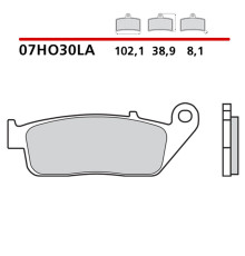 ГАЛЬМІВНІ КОЛОДКИ BREMBO 2026/05 KH226 / KH142 SINTER LA (СПЕЧЕНИЙ МЕТАЛ) ПЕРЕДНІ (ECE R90)
