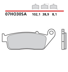 ГАЛЬМІВНІ КОЛОДКИ BREMBO 2026/05 KH226 / KH142 SINTER SA (СПЕЧЕНИЙ МЕТАЛ) ПЕРЕДНІ (ECE R90)