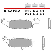 BREMBO 2026/05 KH229 SINTER LA ПЕРЕДНІ ГАЛЬМІВНІ КОЛОДКИ (ECE R90)