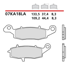 BREMBO 2026/05 KH231 SINTER LA ПЕРЕДНІ ГАЛЬМІВНІ КОЛОДКИ (ECE R90)