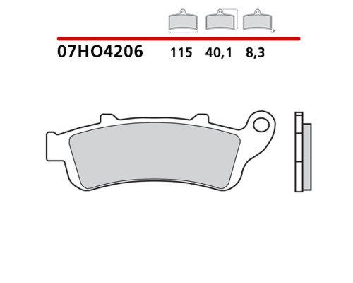 ГАЛЬМІВНІ КОЛОДКИ BREMBO 2026/05 KH261 / KH281 СПРАВЖНІ КАРБОН-КЕРАМІЧНІ (НАПІВМЕТАЛЕВИЙ СПОСІБ OEM) ПЕРЕДНІ/ЗАДНІ