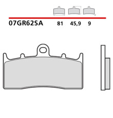 BREMBO 2026/05 KH294 SINTER SA ГАЛЬМІВНІ КОЛОДКИ ПЕРЕДНІ (ECE R90)