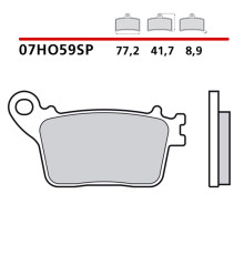 BREMBO 2026/05 KH436 SINTER SP ЗАДНІ ГАЛЬМІВНІ КОЛОДКИ (ECE R90)
