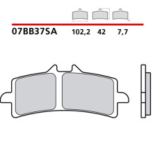 BREMBO 2026/05 KH447 SINTER SA ПЕРЕДНІ ГАЛЬМІВНІ КОЛОДКИ (ECE R90)