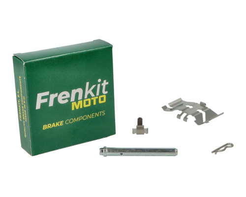 FRENKIT MOTO 2026/05 TOKICO ФІКСУЮЧІ ПЛАСТИНКИ, ШТИФТИ ТА КОМПЛЕКТ ЗАХИСТУ ПЕРЕДНЬОГО ГАЛЬМІВНОГО СУПОРТА KAWASAKI ER 6 N/F '05-'11, NINJA 650 '11-'20, VERSYS 650 '07-'13, VN 1500 '98-'03, VN 900 '06-'13