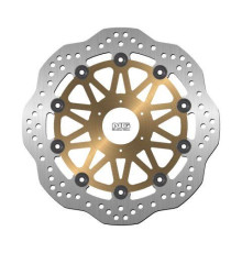 ПЕРЕДНІЙ ГАЛЬМІЙНИЙ ДИСК NG HONDA CBR600 '95-98, CBR900/929 '93-97 (296X58X4MM) (6X6.5MM) ХВИЛЯСТИЙ ПЛАВАЮЧИЙ (ЗОЛОТИЙ ЦЕНТР)
