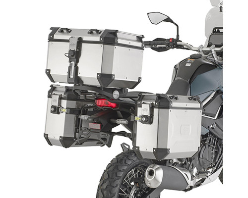 Бічні кофри KAPPA 2026/06 MONOKEY CAM SIDE для KAWASAKI KLE 500 / SE '26-, - для KFR K'FORCE та KVG K'VOYAGER ALU