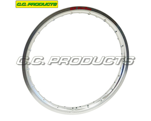CC ПЕРЕДНІЙ КОЛЕСНИЙ ОБІД DID 21'' X 1.60 BMW G 450 / 650 X '06-'12, HONDA CR 125 / 125 / 250 '84-'07, KAWASAKI KDX 125 '90-'03, SUZUKI DR 350 '97-'99 КОЛІР СРІБЛЯСТИЙ