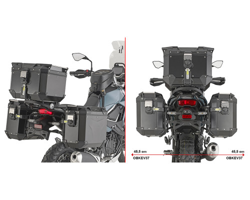 Бічний стійник GIVI ONE-FIT CAM - KAWASAKI KLE500 / KLE500 SE '26