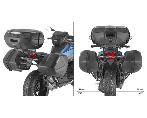 РАМКА БІЧНОГО КЕЙСА GIVI V35 / V37 /K33 - BMW R1300RS (25-26)
