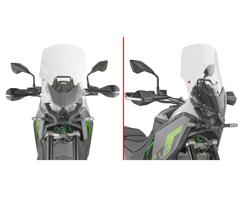 ПРОЗОРЕ СКЛО GIVI 46 x 39 cm (В x W) - KKAWASAKI KLE500/KLE500 SE '26
