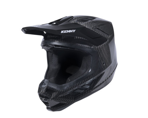 Шолом Kenny Racing Cross/Enduro, титановий, класичний, карбоновий, блискучий, голографічний, глянцевий, чорний, розмір XS
