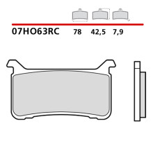 BREMBO 2026/05 KH700 RACING RC ПЕРЕДНІ ГАЛЬМІВНІ КОЛОДКИ