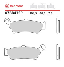 Гальмівні колодки BREMBO 2026/06 KH781 ROAD SINTER SP (ECE R90) BMW R 1300 GS / ADV / R / RS / RT '23-'26