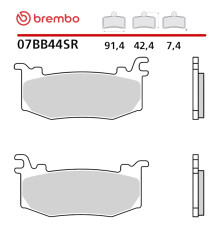 BREMBO 2026/06 ГАЛЬМІВНІ КОЛОДКИ RACING ROAD SINTER SR (МЕТАЛІК) (ECE R90) APRILIA RSV4 / FACTORY '25, DUCATI PANIGALE V4 / STREETFIGHTER V4 '25-'26, KTM RC 990 R '26, MV AGUSTA BRUTALE 931 '26, NORTON MANX 1200 '26