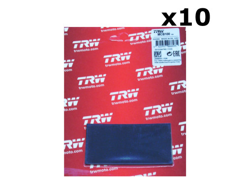 TRW ZF 10 КОМПЛЕКТІВ АНТИВІБРАЦІЙНИХ ГАЛЬМІЙНИХ КОЛОДОК (4 ШТ. 80X40 ММ)