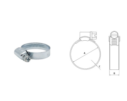 Затискач PROMX DGC W1 - 40-60/12 мм - 5 шт.
