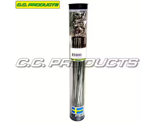 СПИЦІ CC 2026/07 КОМПЛЕКТ ЗАДНІХ 18-ДЮЙМОВИХ SUZUKI DR 250 '90-'93, DR 350 / SE '90-'99, DR-Z 250 '01-'07 (9G/275-36) (OEM: 65320-14D00; 65320-03D10) (50-538) (ПРОДУКТИ CC)