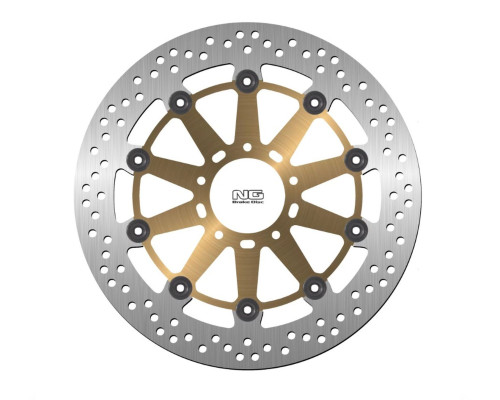ПЕРЕДНІЙ ГАЛЬМІВНИЙ ДИСК DUCATI 749/848/999/1000/1100 '02-17 (320X72X4.5MM) (5X8.25MM) З ПЛАВАЮЧИМ ЗОЛОТИМ ЦЕНТРОМ