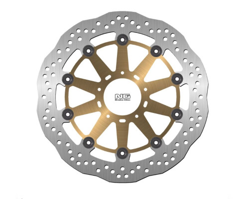 ПЕРЕДНІЙ ГАЛЬМІВНИЙ ДИСК DUCATI 749/848/999/1000/1100 '02-17 (320X72X4.5MM) (5X8.25MM) ХВИЛЯСТИЙ ПЛАВАЮЧИЙ ЗОЛОТИЙ ЦЕНТР