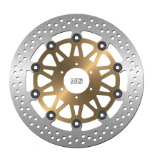 ПЕРЕДНІЙ ГАЛЬМІЙНИЙ ДИСК NG HONDA CBR 900 98-99 (310x62x5) (6x6.5MM) З ПЛАВАЮЧИМ ЗОЛОТИМ ЦЕНТРОМ