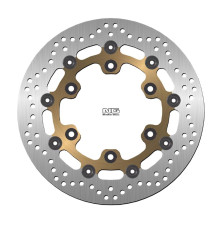 ПЕРЕДНІЙ ГАЛЬМІЙНИЙ ДИСК SUZUKI DR 650SE '96-10 (290X121X4.5) (6X10.5MM) З ПЛАВАЮЧИМ ЗОЛОТИМ ЦЕНТРОМ