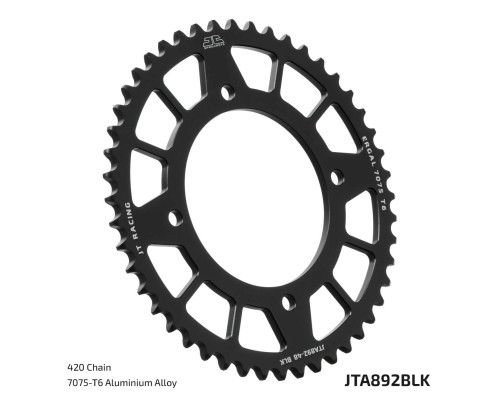 JT 2026/01 ЗАДНЯ ЗІРКА 4794 48 АЛЮМІНІЄВА RACELITE KTM SX 65 '25-'26 (OEM: A40510051048C1) (479448JTA) (ЛАНЦЮГ 420)