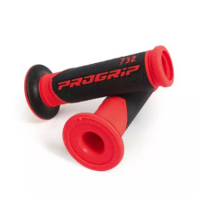 PROGRIP 2026/04 PG732 ШОСЕЙНІ ЗАХИСТИ (22+25 мм, 125 мм ДОВЖИНА) ЧЕРВОНО-ЧОРНІ З ВІДКРИТИМ КІНЕЦЕМ (ДВОКОМПОНЕНТНІ) (732-149)