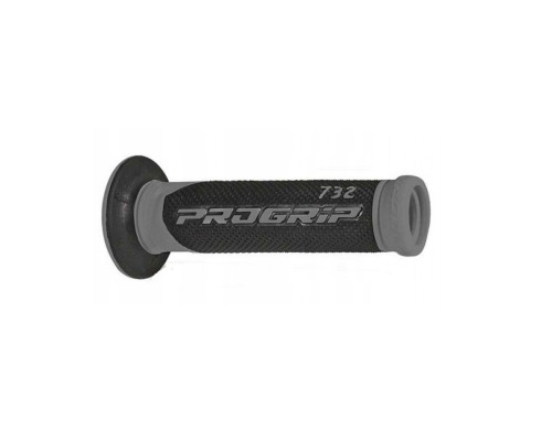 ДОРОЖНІ ЗАХИСТИ PROGRIP 2026/04 PG732 (22+25 мм, довжина 125 мм) СІРИЙ/ЧОРНИЙ ВІДКРИТИЙ КІНЕЦЬ (ДВОКОМПОНЕНТНІ) (732-187)