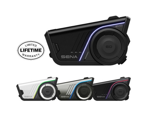 SENA 2026/07 INTERKOM MOTOCYKLOWY 60S EVO MESH 3.0 2.0 BLUETOOTH 5.3 WAVE DO 2000M Z SYSTEMEM AUDIO BOSE ( 1 ZESTAW ) (EL)