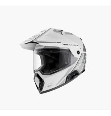SENA 2026/07 KASK OUTLANDER DUAL SPORT FIBERGLASS Z INTERKOMEM MESH 3.0 DO 2000M ROZMIAR M KOLOR BIAŁY ( ECE R22.06 ) (EL)