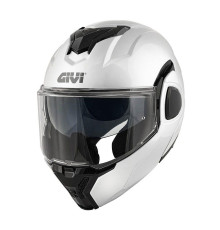 GIVI KASK X.36 FIBER - SZCZĘKOWY Z BLĘDĄ I SZCZĘKĄ PRZESUWANĄ DO TYŁU - BIALY - ROZMIAR L / 60