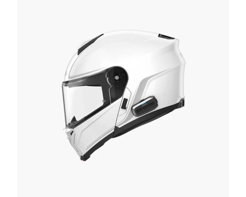 SENA 2026/07 KASK OUTRUSH 2 SZCZĘKOWY Z INTERKOMEM MESH 3.0 DO 1200M ROZMIAR S KOLOR BIAŁY ( ECE R22.06 ) (EL)