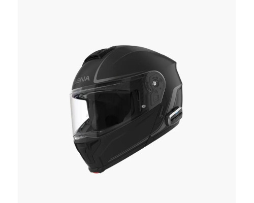 SENA 2026/07 KASK OUTRUSH 2 SZCZĘKOWY Z INTERKOMEM MESH 3.0 DO 1200M ROZMIAR XL KOLOR CZARNY MATT ( ECE R22.06 ) (EL)