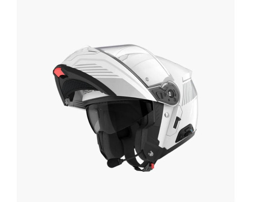 SENA 2026/07 KASK SPECTER SZCZĘKOWY / OTWARTY FLIP-UP FIBERGLASS Z INTERKOMEM MESH 3.0 DO 2000M ORAZ SYSTEMEM AUDIO HARMAN KARDON ROZMIAR M KOLOR BIAŁY ( ECE R22.06 P/J DUAL HOMOLOGATION ) ( PINLOCK W ZESTAWIE )