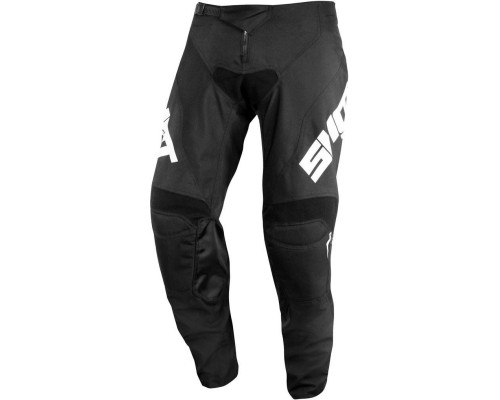 SHOT RACING WYPRZEDAŻ SPODNIE CROSS/ENDURO DEVO RAW BLACK KOLOR CZARNY/BIAŁY ROZMIAR 30