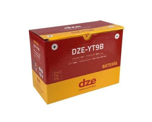 DZE AKUMULATOR ŻELOWY YT9B 12V 8AH 130A 150X70X105 BEZOBSŁUGOWY - ZALANY (12)