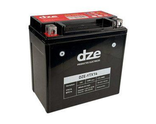 DZE AKUMULATOR ŻELOWY YTX14 12V 12AH 200A 150X87X146 BEZOBSŁUGOWY - ZALANY (12)
