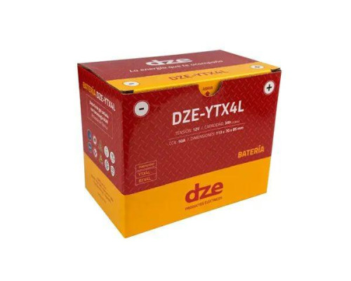 DZE AKUMULATOR ŻELOWY YTX4L 12V 3AH 50A 113X70X85 BEZOBSŁUGOWY - ZALANY (12)