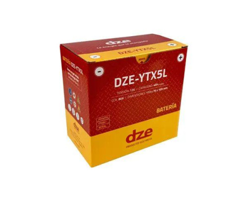 DZE AKUMULATOR ŻELOWY YTX5L 12V 4AH 80A 113X70X105 BEZOBSŁUGOWY - ZALANY (12)