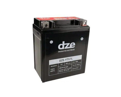 DZE AKUMULATOR ŻELOWY YTX7L 12V 6AH 100A 113X70X130 BEZOBSŁUGOWY - ZALANY (12)