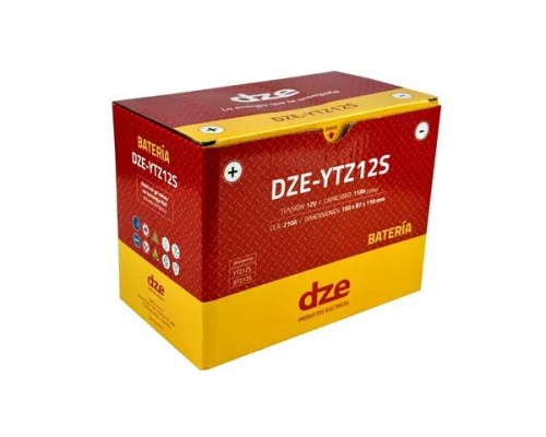DZE AKUMULATOR ŻELOWY YTZ12S 12V 8.6AH 190A 150X87X110 BEZOBSŁUGOWY - ZALANY (12)