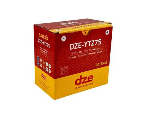 DZE AKUMULATOR ŻELOWY YTZ7S 12V 6AH 130A 113X70X105 BEZOBSŁUGOWY - ZALANY (12)