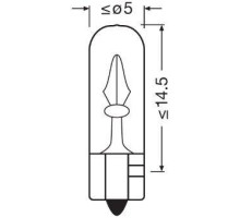 OSRAM ŻARÓWKA WSKAŻNIKOWA 1,2W 12V W2X4.6D 5XFS10 - 10 SZTUK